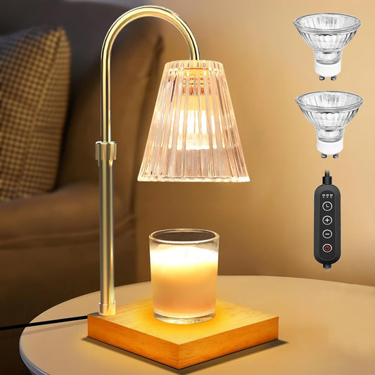 Adjustable Timed Wax Melting Lamp: Dual-Purpose Lighting for Aromatherapy and Candle Warming