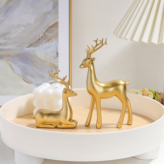 Graceful Antlers - Deer Ornaments and Living Room Decorations